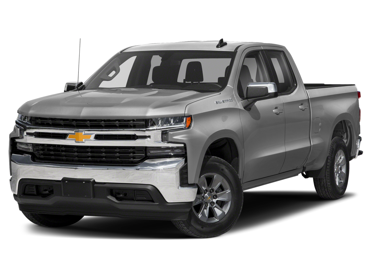 2020 Chevrolet Silverado 1500 LT in Summit White — front three-quarter view