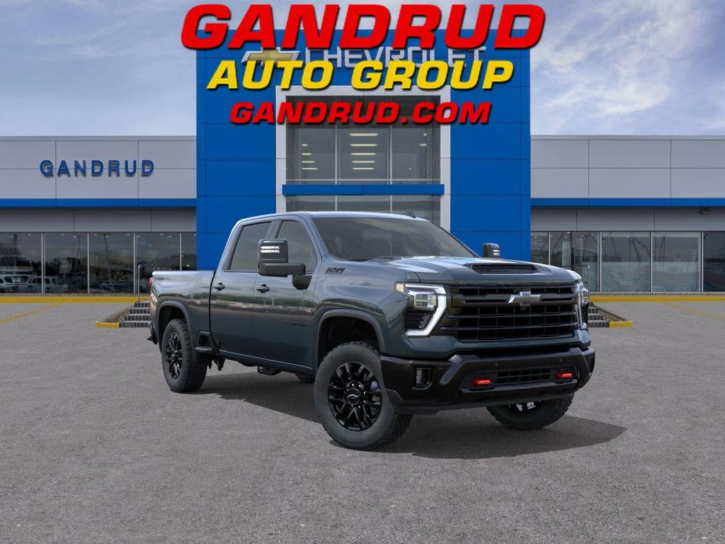 2026 Chevrolet Silverado 2500 HD LT in Cypress Gray — front three-quarter view