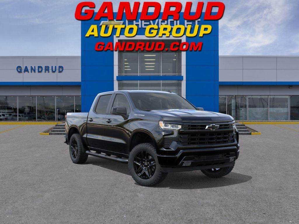 2026 Chevrolet Silverado 1500 RST in Black — front three-quarter view