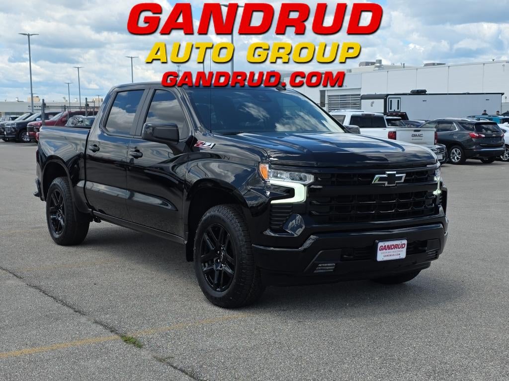 2024 Chevrolet Silverado 1500 RST in Black — front three-quarter view
