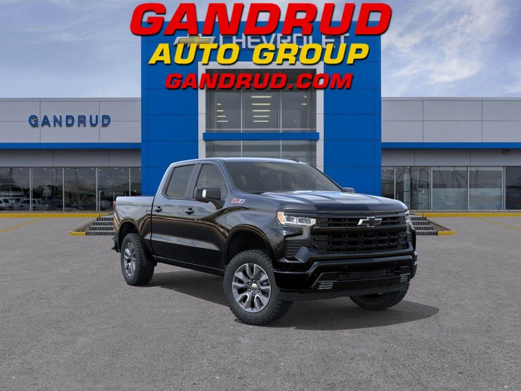 2026 Chevrolet Silverado 1500 RST in Black — front three-quarter view