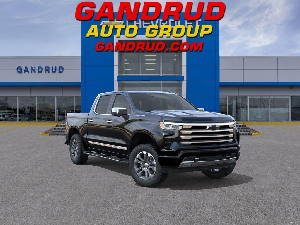 2026 Chevrolet Silverado 1500 High Country in Black — front three-quarter view
