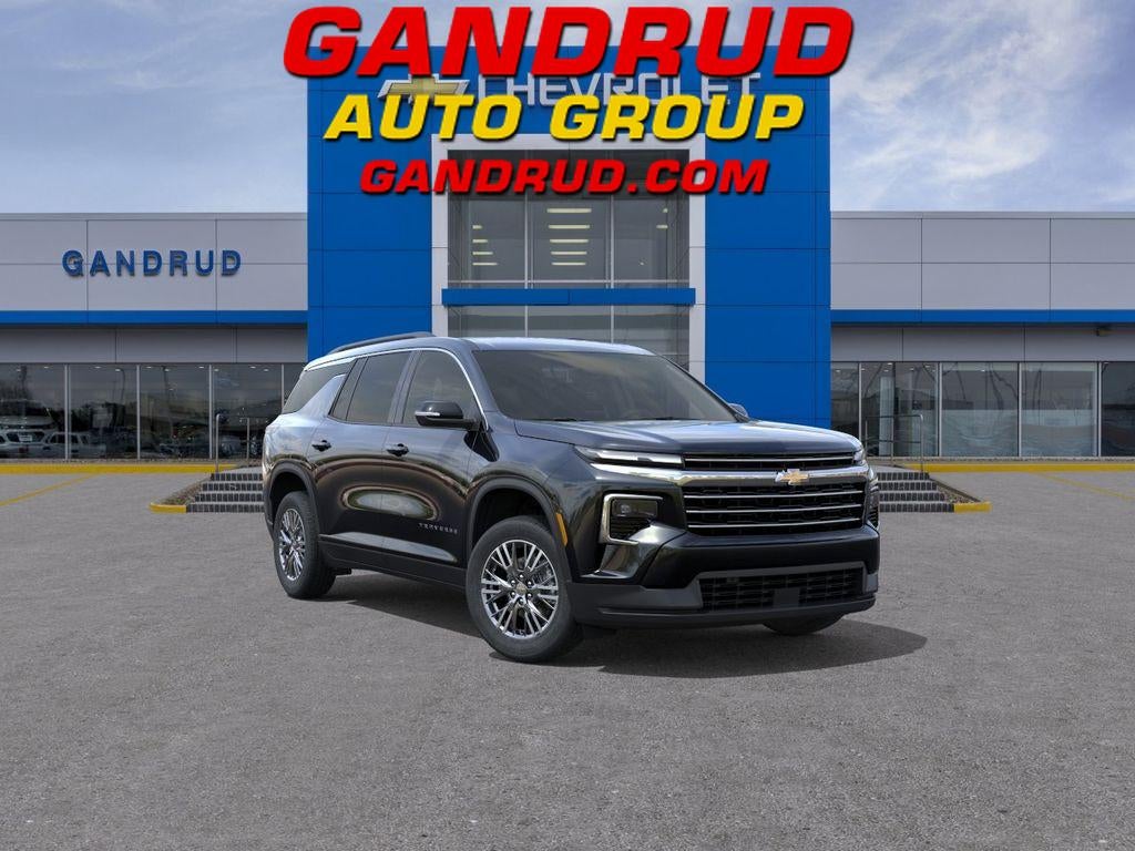 2026 Chevrolet Traverse LT in Mosaic Black Metallic — front three-quarter view