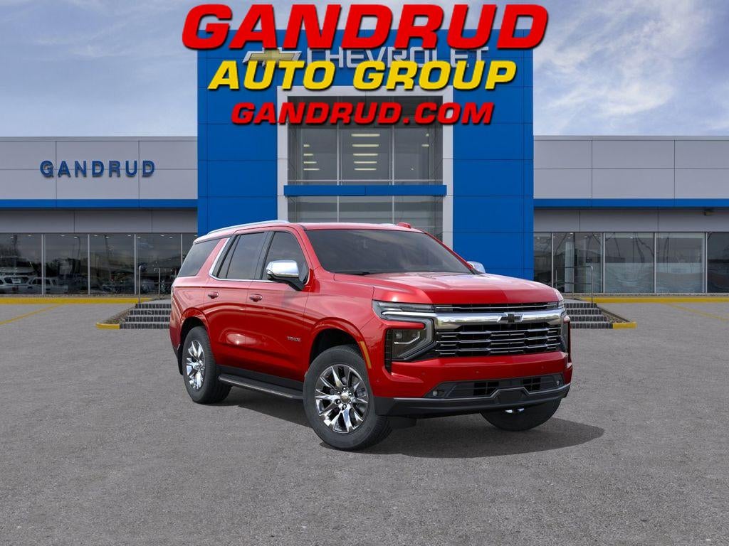 2026 Chevrolet Tahoe Premier in Radiant Red Tintcoat — front three-quarter view