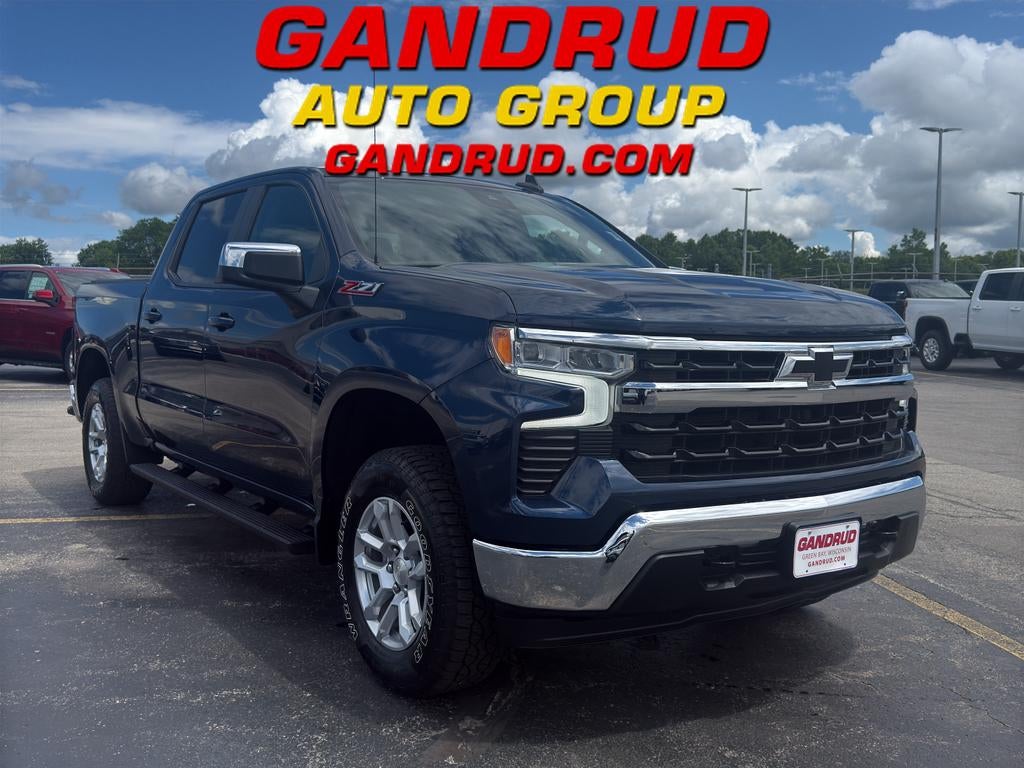 2022 Chevrolet Silverado 1500 LT in Northsky Blue Metallic — front three-quarter view
