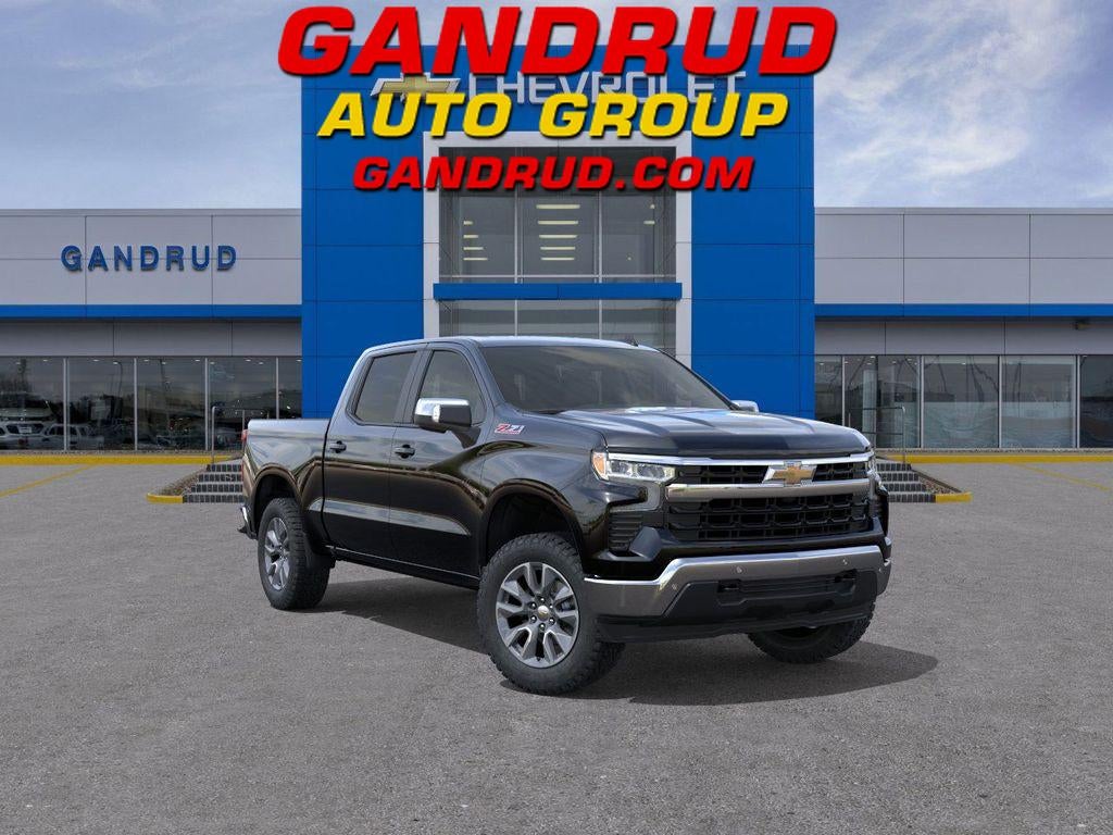 2026 Chevrolet Silverado 1500 LT in Black — front three-quarter view