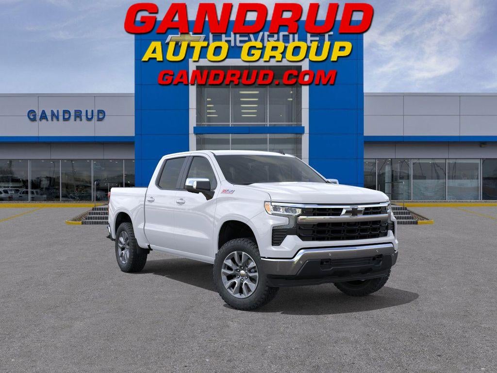 2026 Chevrolet Silverado 1500 LT in Summit White — front three-quarter view