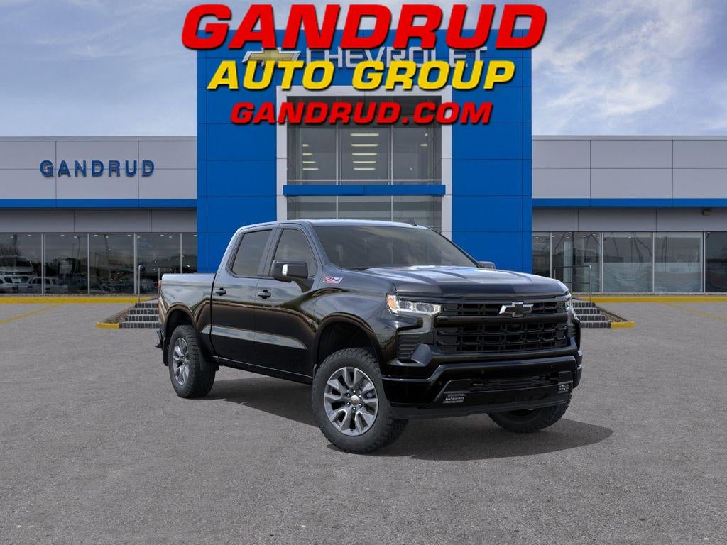 2026 Chevrolet Silverado 1500 RST in Black — front three-quarter view
