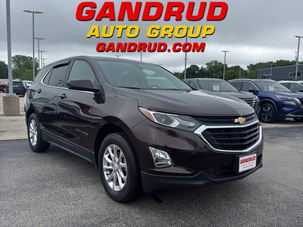 2020 Chevrolet Equinox LT in Chocolate Metallic — front three-quarter view