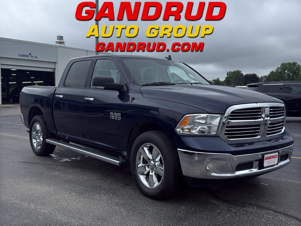 2018 RAM 1500 Big Horn Crew Cab 4x4 5'7" Box in Blue — front three-quarter view