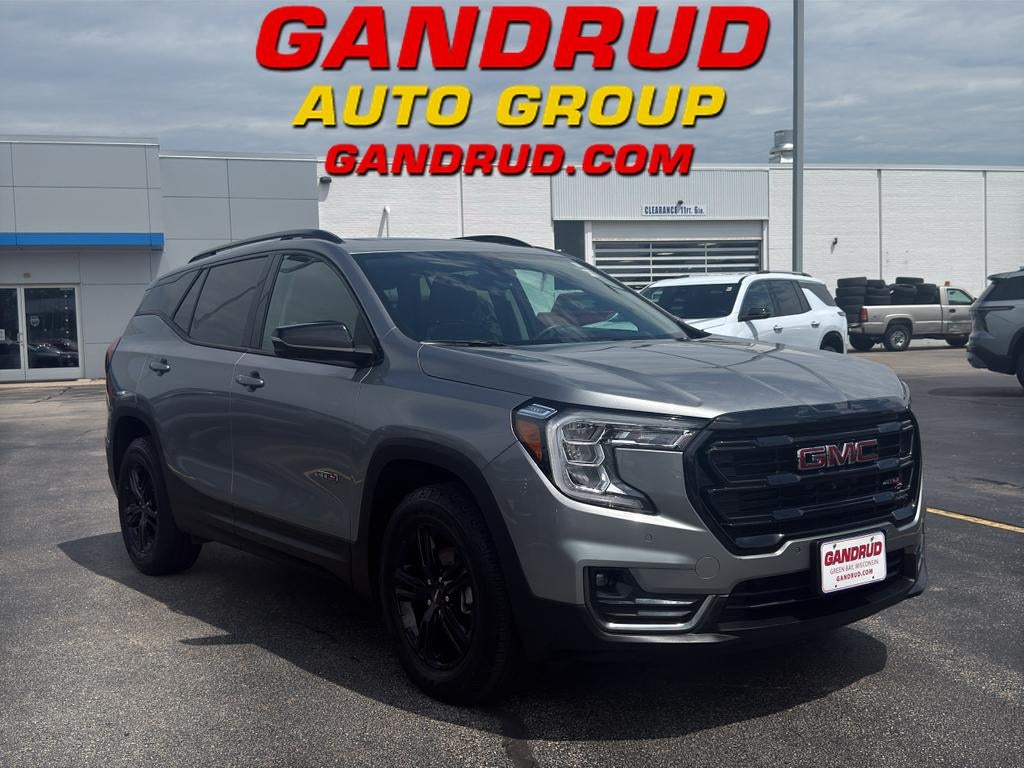 2024 GMC Terrain AT4 in Sterling Metallic — front three-quarter view