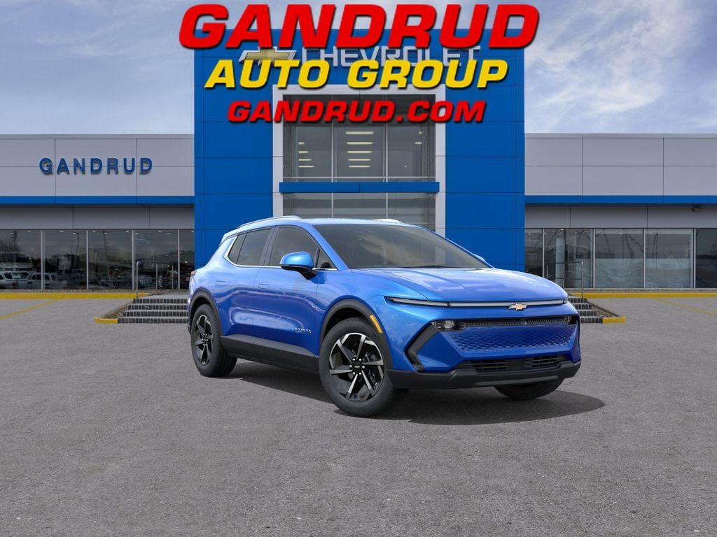 2026 Chevrolet Equinox EV LT in Riptide Blue Metallic — front three-quarter view