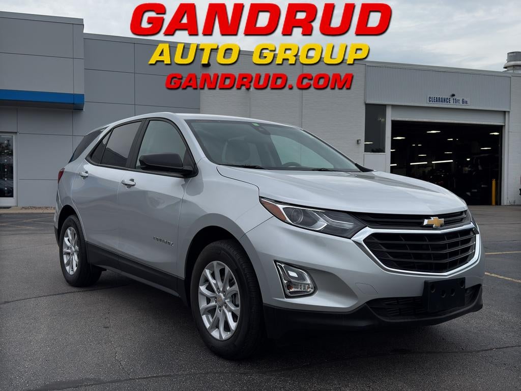 2021 Chevrolet Equinox LS in Silver Ice Metallic — front three-quarter view