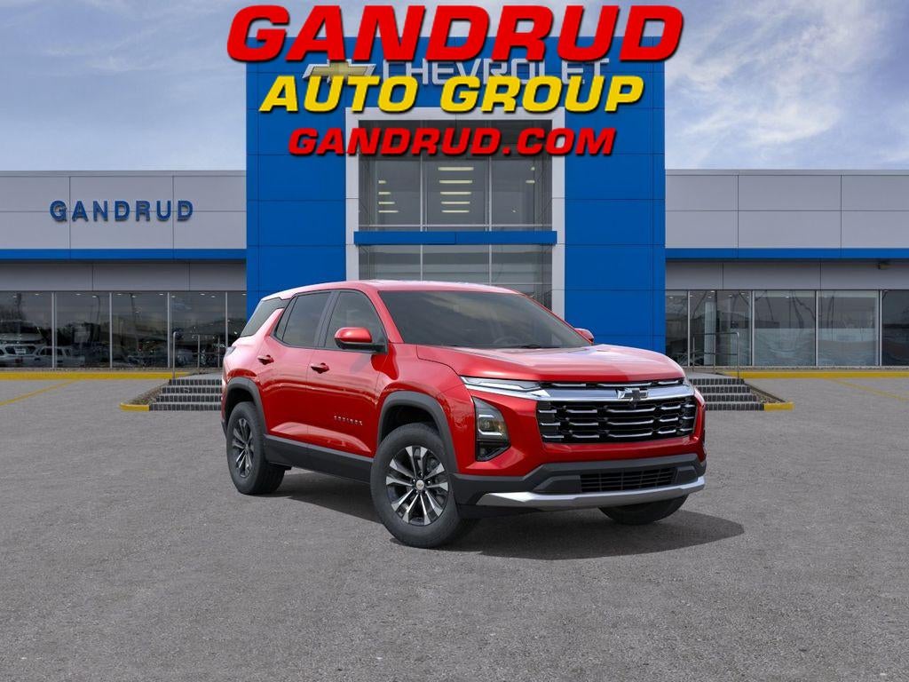 2027 Chevrolet Equinox AWD LT in Radiant Red Tintcoat — front three-quarter view