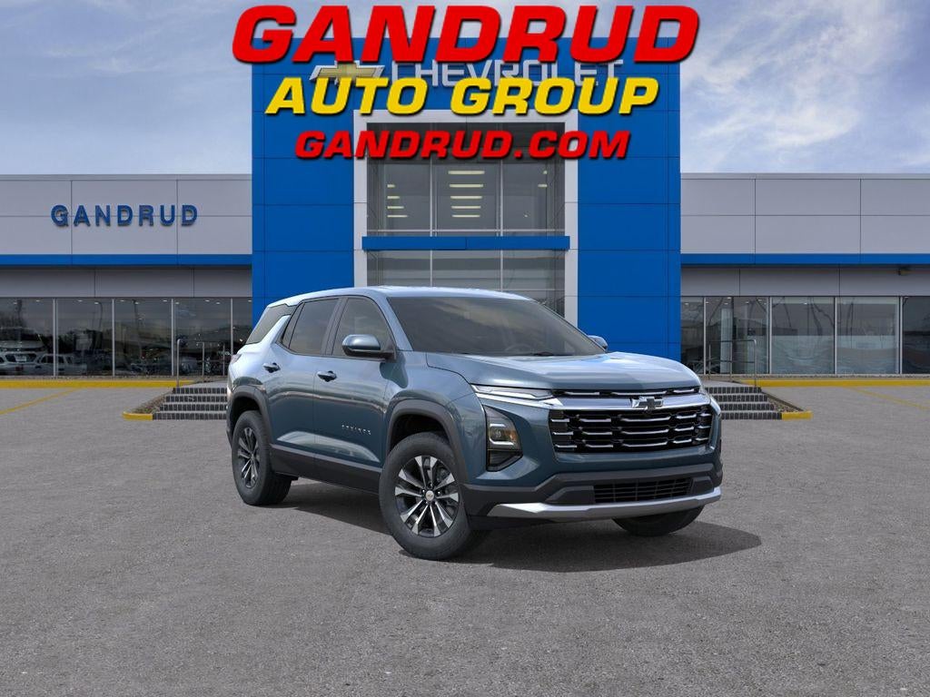 2027 Chevrolet Equinox LT in Lakeshore Blue Metallic — front three-quarter view