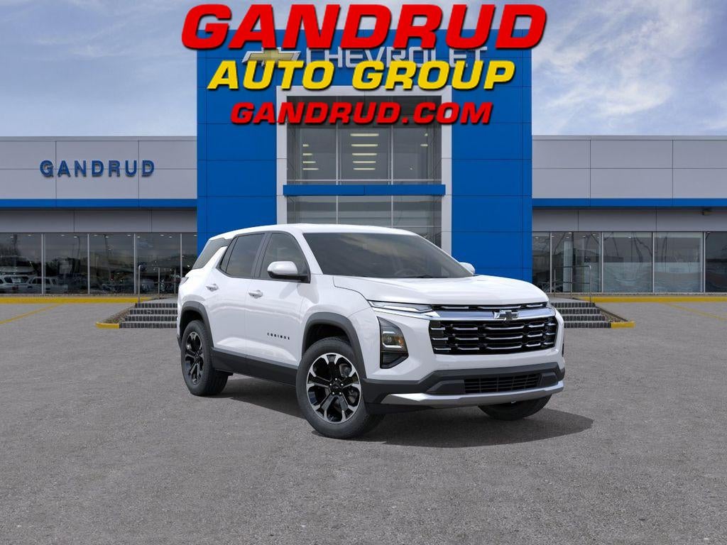 2027 Chevrolet Equinox LT in Summit White — front three-quarter view