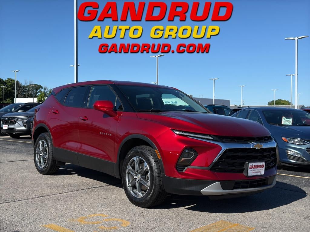 2023 Chevrolet Blazer 2LT in Radiant Red Tintcoat — front three-quarter view