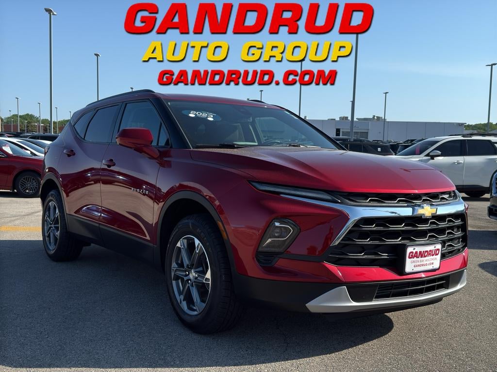 2023 Chevrolet Blazer 2LT in Radiant Red Tintcoat — front three-quarter view