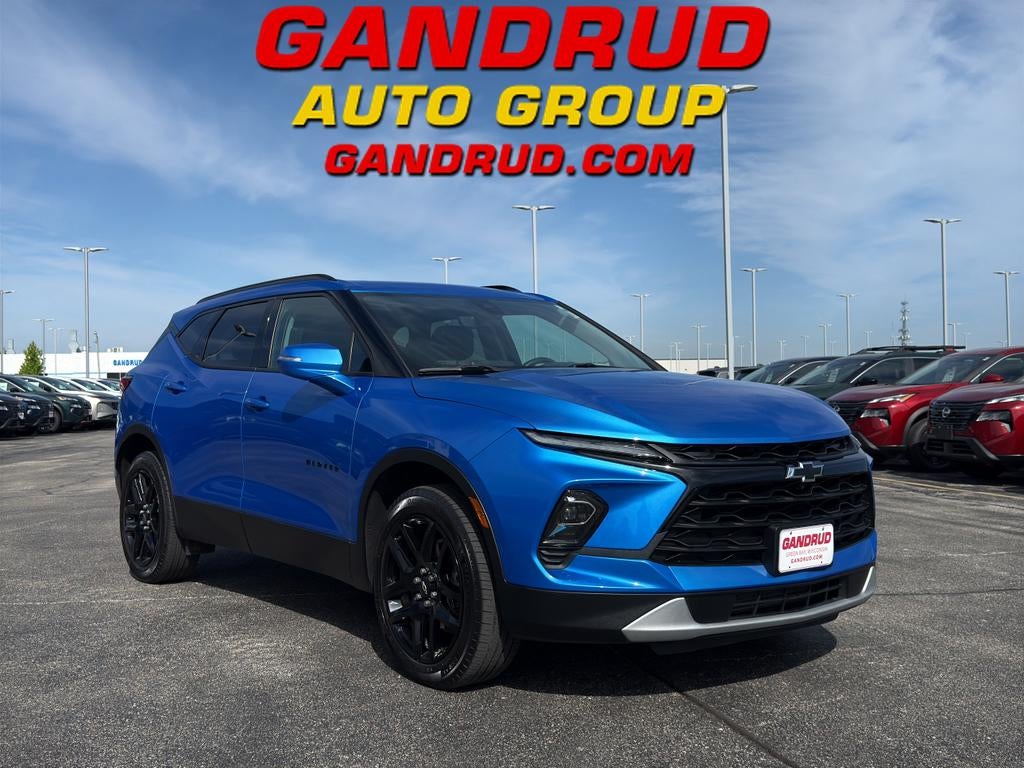 2024 Chevrolet Blazer 3LT in Riptide Blue Metallic — front three-quarter view