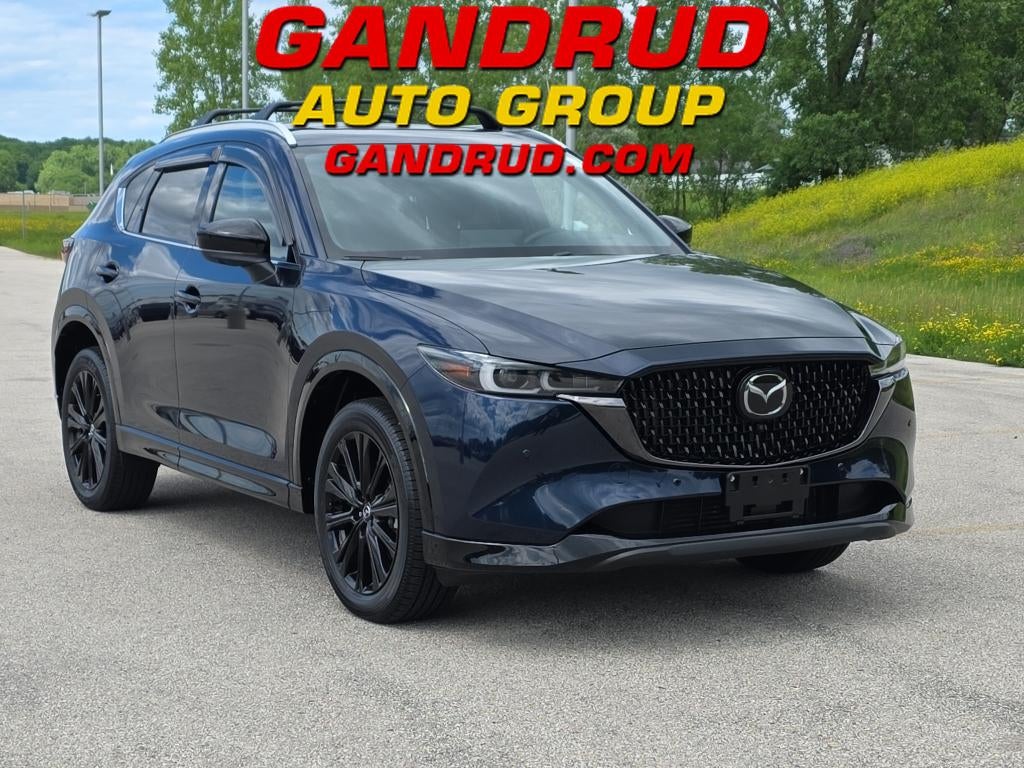 2025 Mazda Mazda CX-5 2.5 Turbo Premium in Blue — front three-quarter view