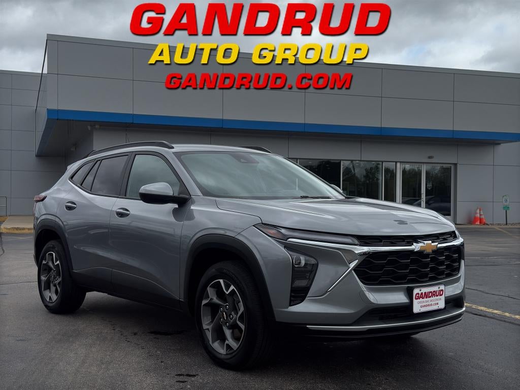2024 Chevrolet Trax LT in Sterling Gray Metallic — front three-quarter view