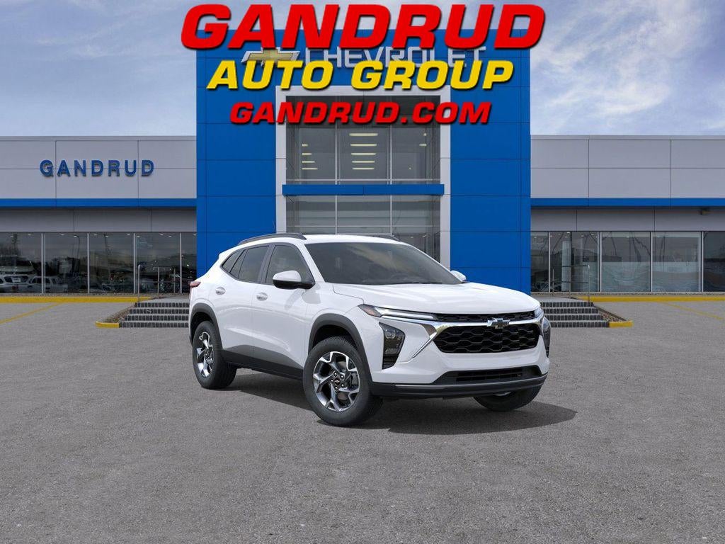 2026 Chevrolet Trax LT in Summit White — front three-quarter view